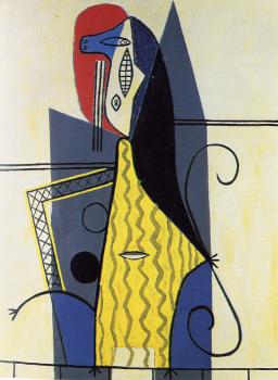 Pablo Picasso : woman in an armchair III